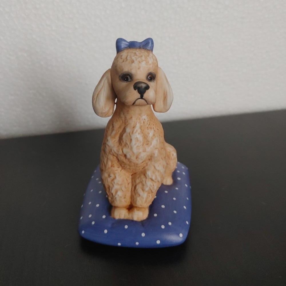 The Franklin Mint Porcelain Poodle Figurine